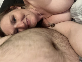 Belly worshipping god-like B.H.M. as I act out my fantasy of my face making the best of friends with a sexy squishy stomach