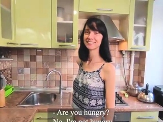 Hard Anal Sex for a Hungry Wife in the Kitchen Sweet Olia