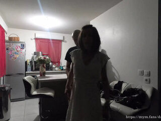 After the restaurant, I offered her my: her dessert was my mouth... and my end, his hot cream