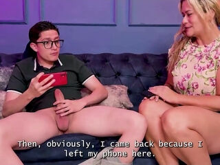 Nerdy StesSon Gets Punished By Busty Stepmother With Hardcore Sex