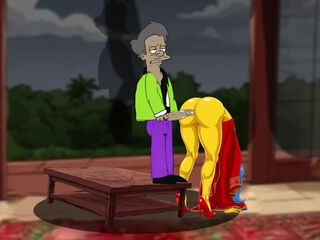Simpson characters enjoy sexual and kinky perversions in this cartoon parody