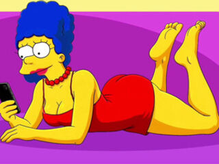 New Fitness Trainer With a Big Black Cock for a Married Housewife. Cartoon. Simpson Parody