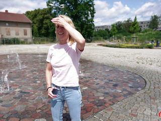 German Scout - Skinny Mature Melisa Rose Pick up for No Condom Casting Fuck