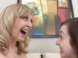 Mature and teen sluts in amazing lesbian action