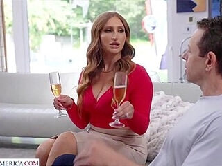 Housewife Skylar Snow Gets To Know Her New Neighbor Up-close And Personal