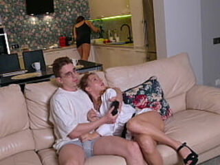 My step Mom&#039_s Best Girlfriend! You Can Fuck My Ass, but Do It Quietly so She Doesn&#039_t Notice Us!
