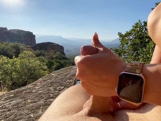 Scout girl with big booty rides partner's dick during the hiking