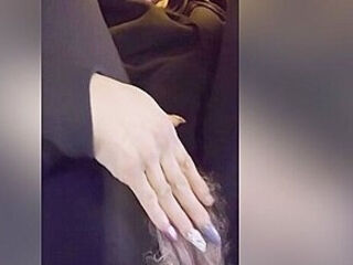 Rubbing Hairy Pussy On Video Call