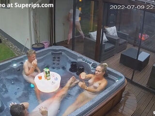 Ipcam German Nudist Family Enjoys The Jacuzzi