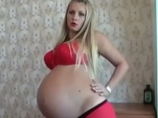 Pregnant Pink Tights