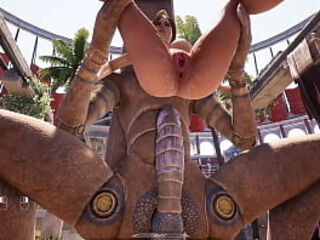 A huge dick against Lara Croft&#039_s tight ass in an arena where 1,000 spectators are watching. 3D Hentai Game Animation 3D Hentai Game Animation