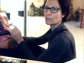Real Step mom on webcam