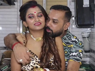 Indian Wife Honeymoon Sex In Kitchen With Her Husband