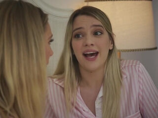 Lesbian Step mom and 2 Step daughters trapped in a closet