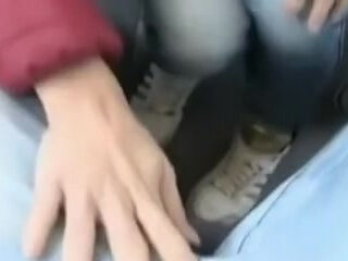 German girl has quick sex in the train