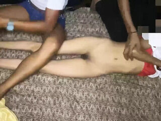 Sexy hot dirty girl by two dude